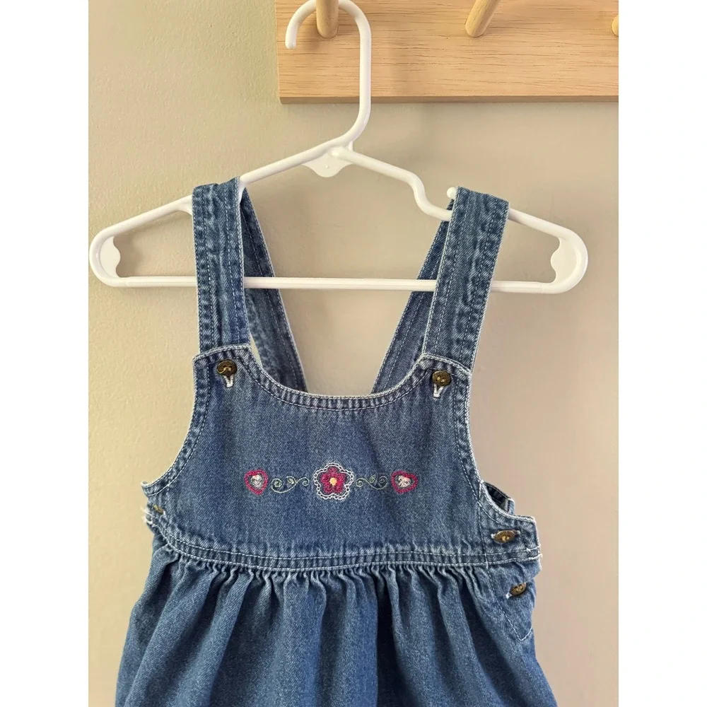 3/6m vintage oshkosh denim dress